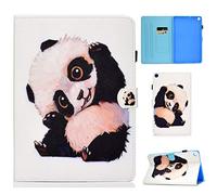 Succtop Custodia per Galaxy Tab A 2019 10.1" in pelle PU Flip Stand a portafoglio Tablet Custodia di protezione con porta stilo per Samsung Galaxy Tab A 2019 10.1 pollici SM-T510/SM-T515 Panda