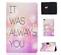 Succtop Custodia per Samsung Tab A 10.1" 2019 in pelle PU Flip Stand Tablet Custodia con cintura antiscivolo e fessura per carte per Samsung Galaxy Tab A 2019 10.1" SM-T510 SM-T515 frase