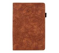 Succtop Custodia pour Galaxy Tab S7+/ S7 Plus 12.4 PU Pelle Portafoglio Portamatite Protettiva Cover Stile Semplice Custodia Samsung Galaxy Tab S7 Plus T970 / T975 / T976, Marrone