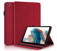 Succtopy Cover Galaxy Tab A8 10.5" 2021 SM-X200/X205/X207 Custodia in Pelle PU Flip Stand Cover Samsung Tab A8 2021 Portafoglio Porta Penna Slot Card Tablet Custodia Samsung Galaxy Tab A8 2021 Rosso