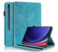 Succtopy Custodia Galaxy Tab S9 Ultra 14.6 Pollici 2023 SM-X910/SM-X916 Cover in Pelle PU Flip Portafoglio con Porta Penna Custodia Protettiva con Slot Card Samsung Tab S9 Ultra 14.6" 2023 Blu