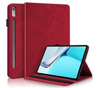 Succtopy Custodia Lenovo Tab P11 Pro 2nd Gen 11.2" 2022,Cover in Pelle PU Flip Portafoglio con Porta Penna,Custodia Protettiva con Slot Card Lenovo Tab P11 Pro 2nd Gen 2022 TB132FU/TB138FC,Rosso
