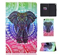 Succtopy Custodia per Galaxy Tab A7 Lite 2021 SM-T225 / T220 8.7", Ultra Sottile Funzione in Piedi Smart Cover Galaxy A7 Lite, Slot Schede Cover Samsung Tab A7 Lite 2021, Elefante