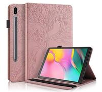 Succtopy Custodia per Galaxy Tab S7 11" 2020 SM-T870/SM-T875, PU Stand Flip Protettiva Cover Tablet Galaxy S7 T870 2020, Ultra Sottile Smart Cover Samsung Tablet S7 11“ SM-T870,Oro rosa