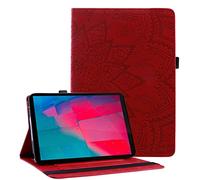 Succtopy Custodia per Lenovo Tab M10 HD 2nd Gen 2020 10,1 Pollici, PU Cover Tablet M10 2nd Gen Protettiva Slim Smart Protettiva Case Lenovo M10 2nd HD TB-X306X / TB-X306F,Rosso