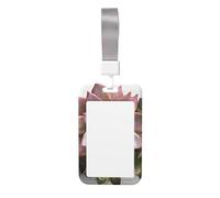 Succulent Botanical - Porta badge con cordino staccabile, in plastica rigida, impermeabile, porta badge da lavoro, per insegnanti, infermiere, dottori, ufficio