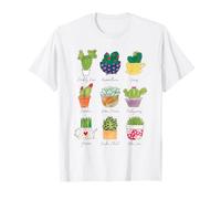 Succulent Cactus Shirt Plant Lover Gardener Pothead Birthday Maglietta
