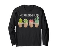 Succulent Plant Gardening Botanical Aloe And Cactus Maglia a Manica