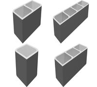 Succulent Planter Set with Drainage - Contemporary Design Multi-Cell Plant Pots