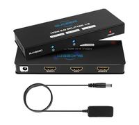 Suceem HDMI Switch 1 in 2 Out 4K@60Hz, 1x2 HDMI Splitter con Adattatore di Potenza, Supporto EDID Dolby Audio 3D HDCP per PS4 PS5 Fire Stick HDTV