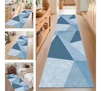 SUCERU Tappeto Passatoia per Corridoio Antiscivolo Tappeto Runner Blu Lavabile Tappeto Cucina 40X100CM Camera da Letto Porta d'Ingresso Tappeto Soggiorno Tappeti Runner Tappetini