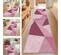 SUCERU Tappeto Passatoia per Corridoio Antiscivolo Tappeto Runner Rosa Viola Lavabile Tappeto Cucina 40X100CM Camera da Letto Porta d'Ingresso Tappeto Soggiorno Tappeti Runner Tappetini
