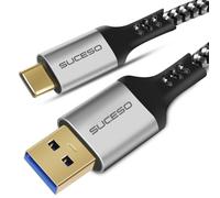 SUCESO Cavo USB C 3.1 Gen 2 2M USB A a USB-C Cavo USB Tipo C 10Gbp Sincronizzazione Dati 3A Ricarica Rapida Android Auto Compatibile con iPhone 16 15 Pro Max Galaxy S24 S23 S22 Pixel 8 PS5 SSD Externo