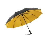 SuChengSS Ombrello Pieghevole Ombrello A Doppio Strato Completamente Automatico di Grande Pioggia E Pioggia A Doppio Utilizzo Ombrello Pieghevole Aziendale-Giallo