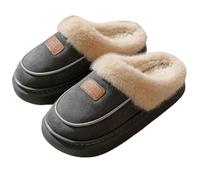 SuChengSS Pantofole Donna Pantofole di Cotone per Donne Inverno Coppia di Case Interni Carini Pantofole per Usura All'aperto-grigio-40-41