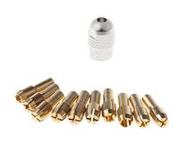 SUCHUANGUANG 10 Pezzi Punte in Ottone per mandrino portapinze per utensile Rotante 0.5-3.2mm 4.3mm Codolo Dado per Colletto