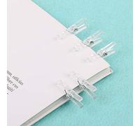 SUCHUANGUANG 20 pz Clip a Molla Mollette in Plastica Trasparente Mollette per Sfondo del Palco e Photo Craft Decorazione da Parete in Plastica