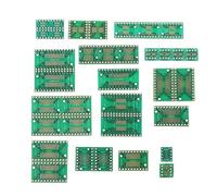 SUCHUANGUANG 35 pz/7 value5 pz PCB Board SMD Turno a Dip Adattatore SOP SSOP TSSOP SOT23 8 10 14 16 20 24 28 SMT a Dip Convertitore PCB