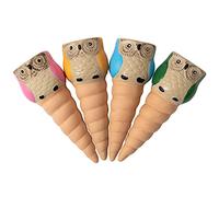 SUCHUANGUANG 4 pz Puntali per Irrigazione delle Piante Gufo in Terracotta Punte di Autoirrigazione Pianta in Vaso per Interni Irrigatore Automatico Irrigazione Gocciolatori in Terracotta