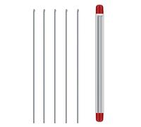 SUCHUANGUANG 5 Pezzi Ago per Verme Portatile Cavo per Lombrico Gancio Alimentatore per Ago per la Pesca alla Carpa Acciaio Inossidabile Facile da Usare