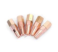 SUCHUANGUANG 5 Pezzi H01-6 Ugello per Saldatura a Gas propano Puntali per Contatto con Gas Ossigeno Supporto Ugello per Gas Ugello per Saldatura Rame