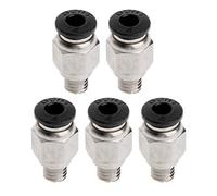 SUCHUANGUANG 5 Pezzi PC4-M6 Filettatura Maschio Raccordo Ptic Dritto Spinta Rapida per Collegare Raccordo Parti dell'estrusore della Stampante 3D in Plastica