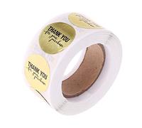 SUCHUANGUANG 500 Pezzi Oro Rotondo Grazie per Il Tuo Acquisto Adesivi Sigillo Etichette Scrapbooking Sigillo Adesivi