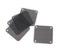 SUCHUANGUANG 5PCS PVC Ventola Filtro Antipolvere PC Antipolvere per Custodia Tagliabile Computer Mesh Cover 40mm Mesh Nero