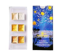 SUCHUANGUANG 6/12 Colori Glitter Acqua Set di Colori Metallizzati Oro pigmento Vernice Artista Pittura Pittura ad Acquerello B.