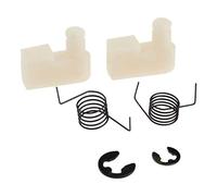 SUCHUANGUANG 6 Pezzi (2 Set) Parti di Utensili Sega a Catena Volano Nottolino di avviamento + Molla + Clip Motosega Bianco