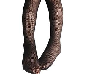 SUCHUANGUANG Calze Autoreggenti per Ragazze Calze a Rete Moda per Bambini Calze a Rete per Bambini Collant Neri Collant Neri