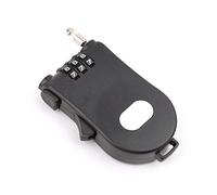 SUCHUANGUANG Cavo Metallico Retrattile Blocco Password Combinazione Armadietto codificato Lucchetto Esterno con Chiave Cavo Metallico Blocco Password Nero