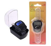 SUCHUANGUANG Contatore elettronico Digitale da Polso Portatile con Luce a LED e contatore da Polso Strumento Dito Suono BK