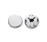 SUCHUANGUANG Copri Bottoni Rotondi in Ottone 1 Paio di Gemelli Imitati Gemelli per Camicia Formale da Sposa da Uomo Argento