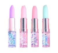 SUCHUANGUANG Kawaii Penna Gel per Rossetto Olio Creativo Quicksand Colorful Cute Stationary Penne firmate da 0,5 mm Inchiostro Nero Materiale Scolastico per Ufficio Penna Gel in plastica Nera