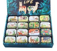 SUCHUANGUANG Scatola di Latta Colorata Scatole di imballaggio in Barattolo sigillato per Gioielli Contenitori Artigianali Scatola di Caramelle Orecchini di Monete Cuffie Pillole Scatola di Ferro