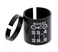 SUCHUANGUANG Set di Anelli variabili per la conversione del Riduttore dello Stelo della Bicicletta della Bicicletta avanti 25,4 a 28,6 mm Manicotto di conversione