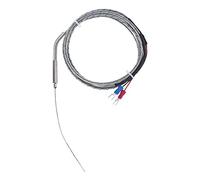 SUCHUANGUANG Sonda a termocoppia Tipo K 1 mm x 100 mm Sensori di Temperatura a 2 Fili 2 terminali Termocoppia 1 m K