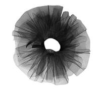 SUCHUANGUANG Vie Mesh Neck Ruff Tulle Colletto con Volant Rinascimentale Halloween Cosplay Girocollo Nero