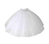 SUCHUANGUANG Womens 8 Strati Tulle Ball Gown Abito da Sposa da Sposa Sottoveste Senza Anelli Prom da Sera Crinolina Mezza Sottoveste Puffy Underkirt Gonna Donna in Tulle Bianco