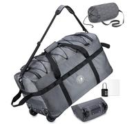 SUCIKORIO Pieghevole Borsone da Viaggio Con Ruote Impermeabile Borsoni da Viaggio Grandi 100L XXL Bagaglio a Mano con Lucchetto Combinazione 3 Cifre Borsa da Viaggio Unisex Weekender per Aereo Viaggi