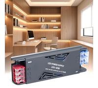 SUCIKORIO Trasformatore 24V 60W 2,5A, Ultra Sottile Alimentatore LED Driver AC 220V a DC 24 Volt Trasformatori Adattatore LED a Tensione Costante Senza Sfarfallio per Striscia LEDs, Faretti LEDs