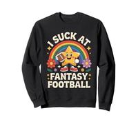 Suck At Fantasy Football - Rainbow Star Loser Felpa