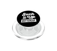 Suck It Up Buttercup T-shirt Bold Thick Shadow (scuro) PopSockets PopGrip per MagSafe