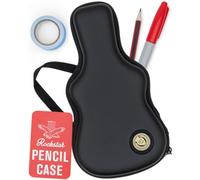 Suck UK - Astuccio per matite a forma di chitarra, grande, nero, per ragazzi e ragazze, regalo per uomini e lui, accessorio per cancelleria