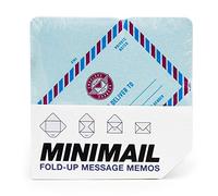 Suck UK Memo Mini Tear-off Envelopes/Messages & Notes | Message Pad in Classic & Vintage Airmail Design Foglietti Promemoria | Busta da Lettera | Messaggi & Note, Paper, Azzurro, 1