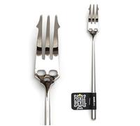 Suck UK Forchetta per sottaceti, decorazione gotica, raccoglitore di frutta, accessori gotici, grabber per sottaceti a forma di teschio, decorazione da cucina gotica, corno del diavolo, forchetta per