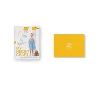 Suck UK Grafico per bambini | Grafico di crescita pieghevole | Grafici per libri piegati divertenti per bambini | Tabelle di misurazione per bambini con autoritratto e scatola da disegno, decorazione