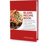 SUCK UK Libro per ricette - Copertina rivestita in tessuto rosso (Inglese)