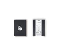 Suck UK Moon Notebook | Taccuino A6 | Diario con copertina rigida | Taccuino tascabile | Diari per donne | Carta riciclata | Taccuino vuoto | Copertina con luna ritagliata | Pagine a righe a griglia |